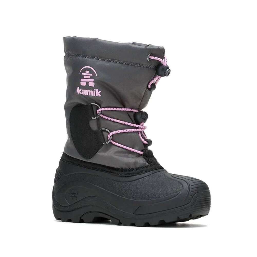 NEW KAMIK kids' snow angel winter boots in grey/purple
